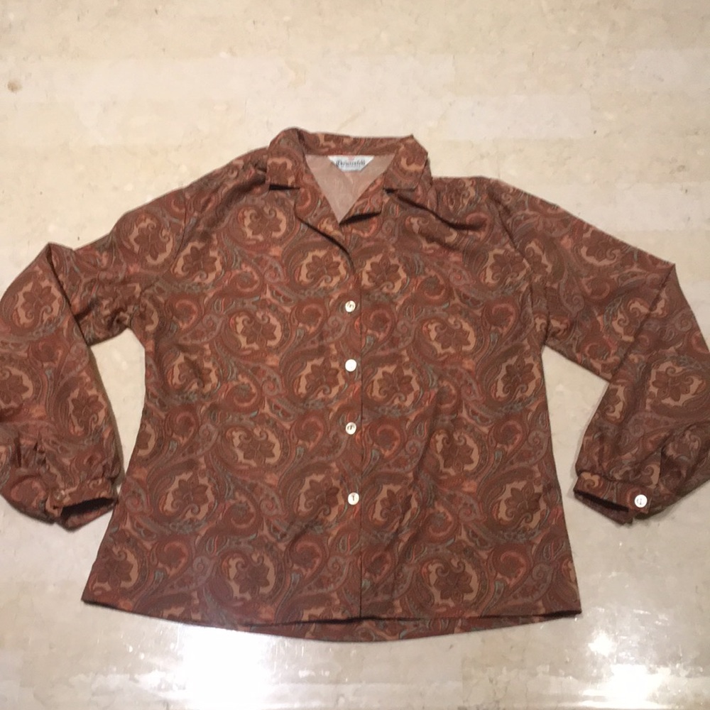 VINTAGE Paisley Button Down